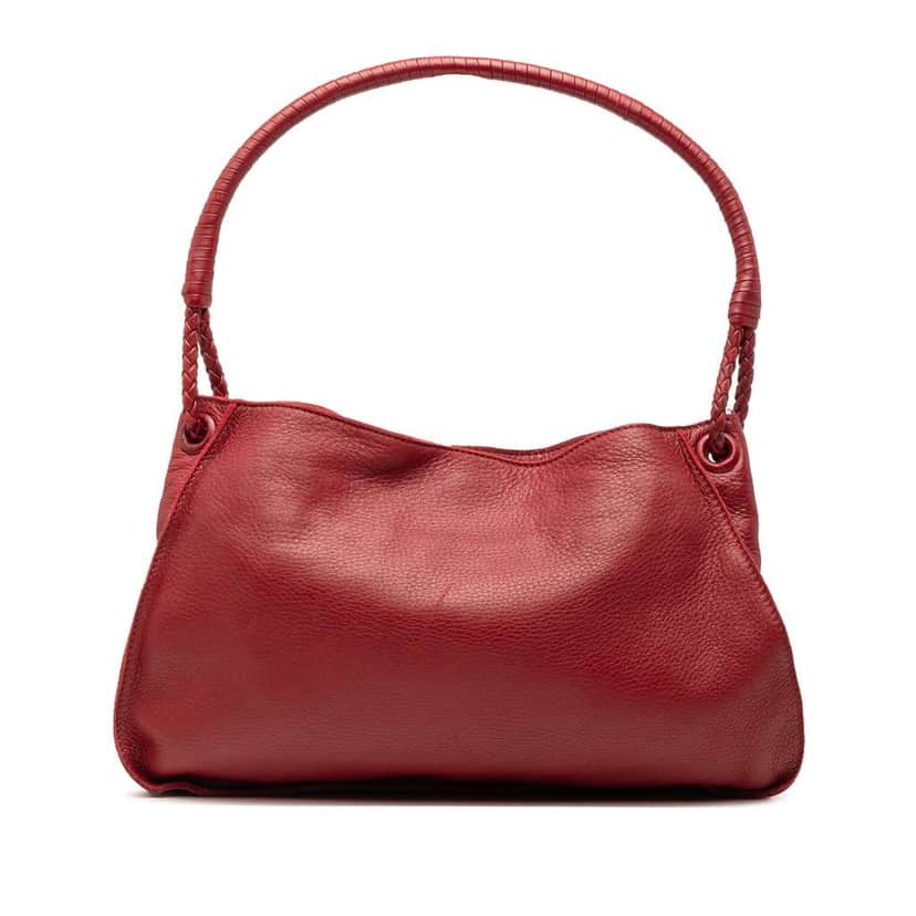Bottega Veneta Leather Shoulder Bag Red Leather Very good condition - Front View