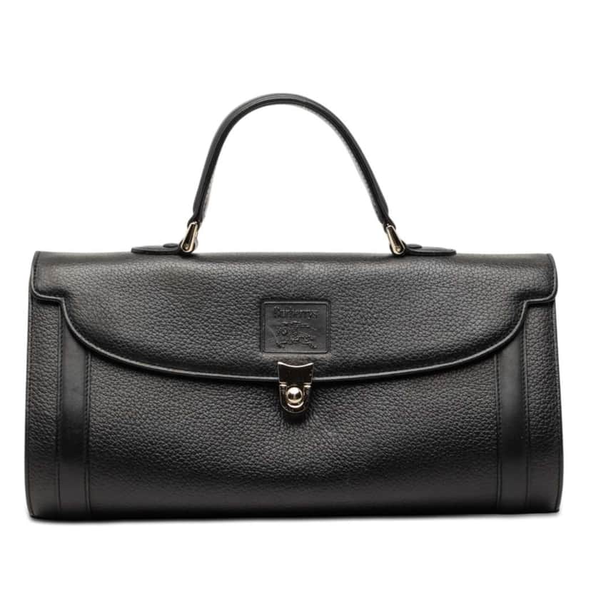 Burberry Leather Handbag Black Leather Very good condition - Front View