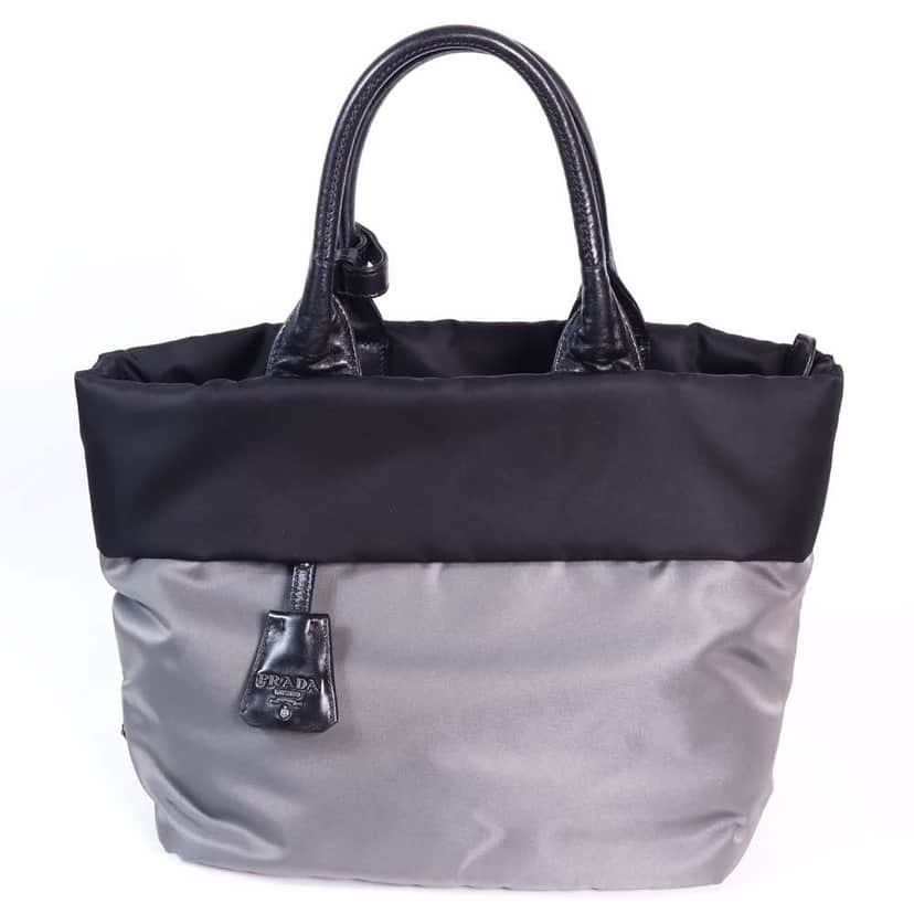 Prada Tessuto Crossbody Black Leather Enamel Very good condition - Front View