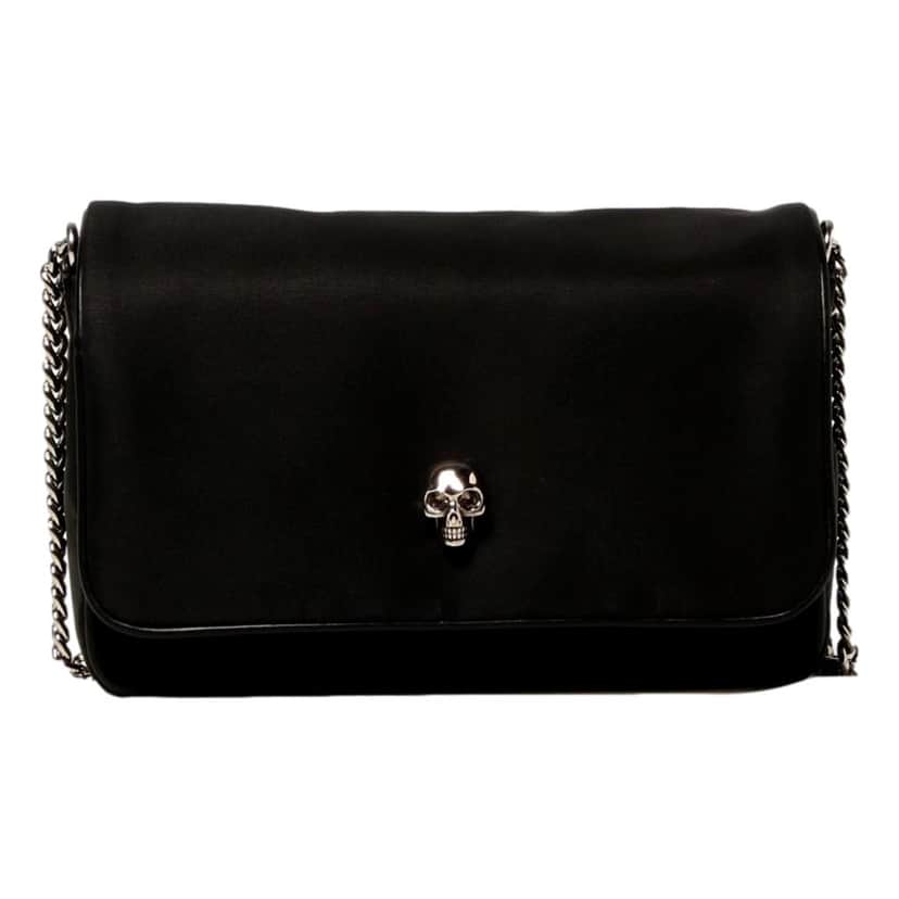 Alexander Mcqueen Alexander McQueen Small Black Nylon Skull Shoulder Bag Black Never worn, with tag - Front View