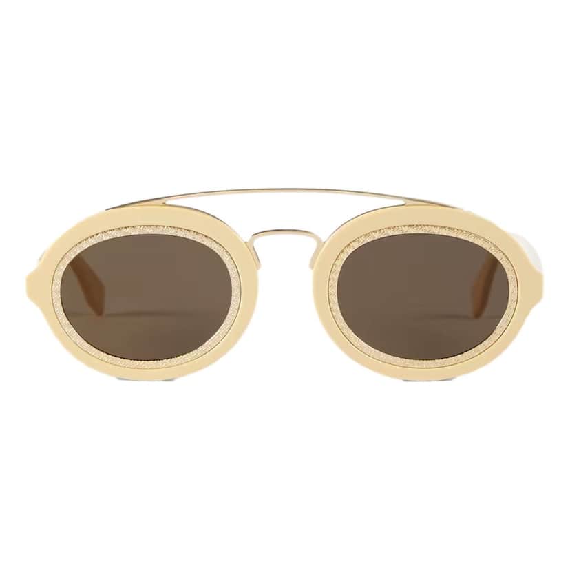 Fendi Fendi FF Men's Sunglasses Cream FOL548 Beige Never worn, with tag - Front View