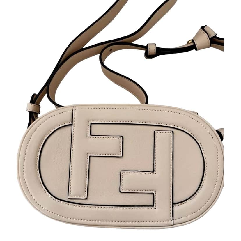 Fendi Fendi ¬ëO¬íLock Mini¬í Fendi Logo Light Rose Pink Shoulder and Crossbody Bag Pink Leather Never worn, with tag - Front View
