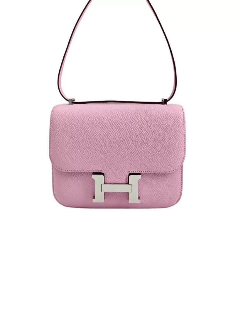 Hermès Constance 18 Mauve Pink Leather Never worn - Front View