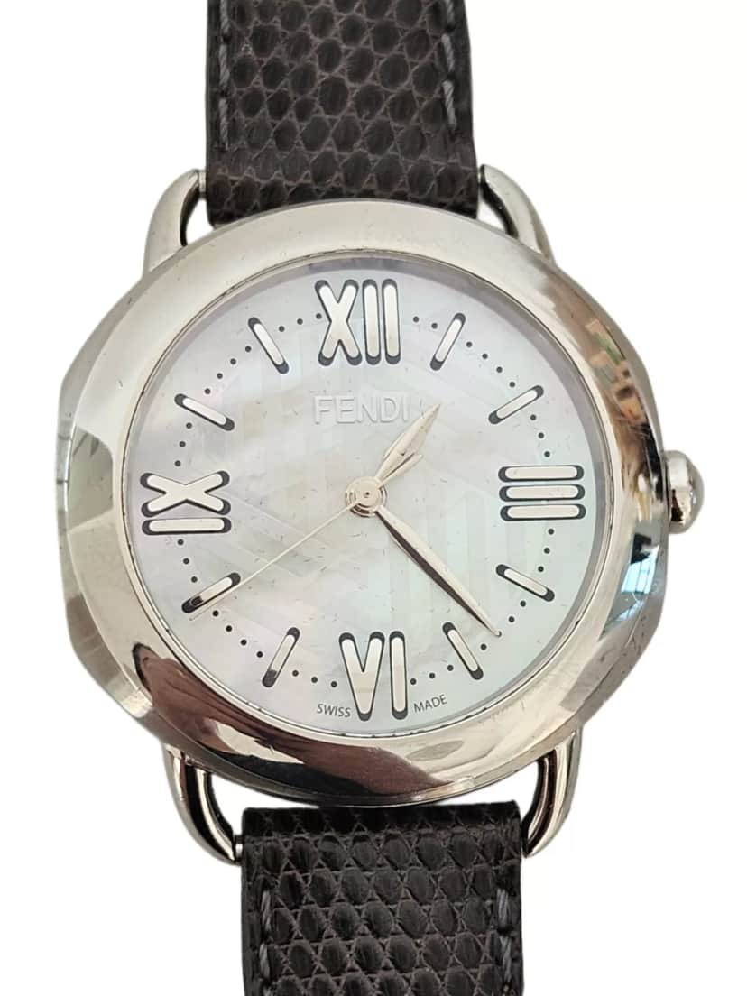 Fendi Selleria Women's Watch Grey Stainless steel Never worn - Front View