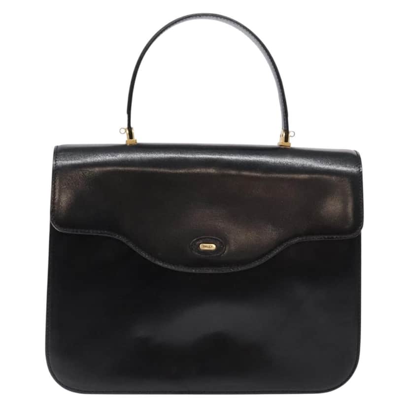 Bally Handbag Black Leather Good condition - Front View