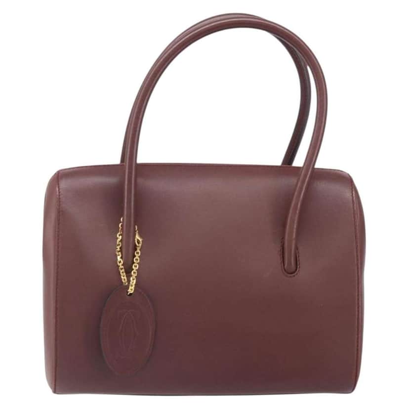 Cartier Must De Cartier Burgundy Leather Good condition - Front View