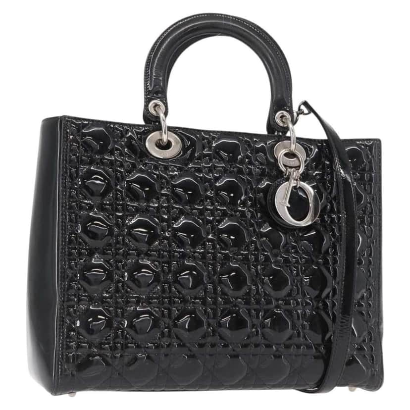 Christian Dior Lady Dior Bag Black Good condition - Front View