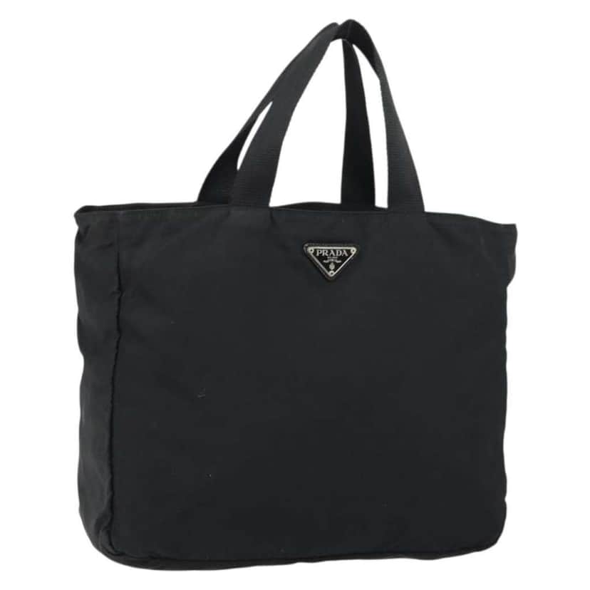 Prada Vintage Zip Tote Black Good condition - Front View
