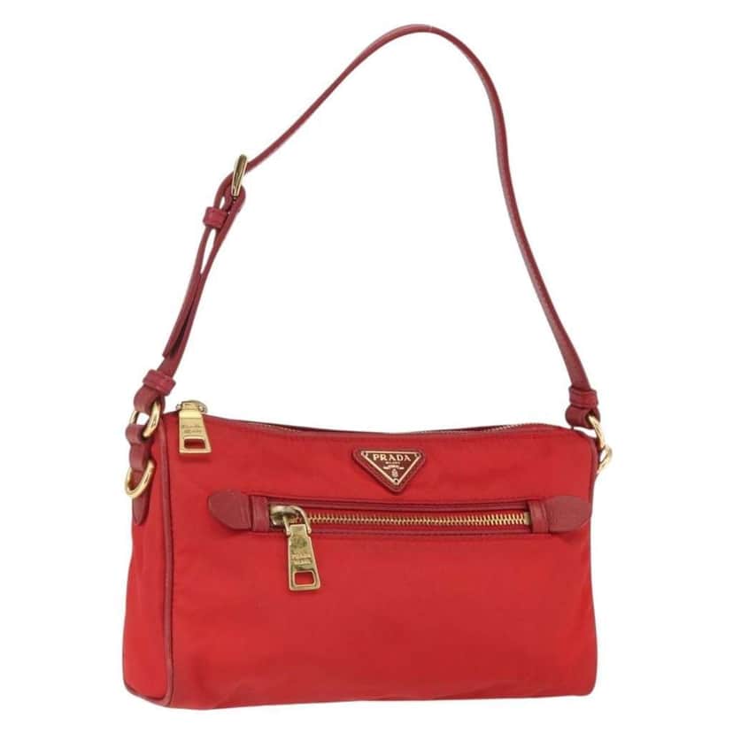 Prada Vintage Shoulder Bag Red Good condition - Front View