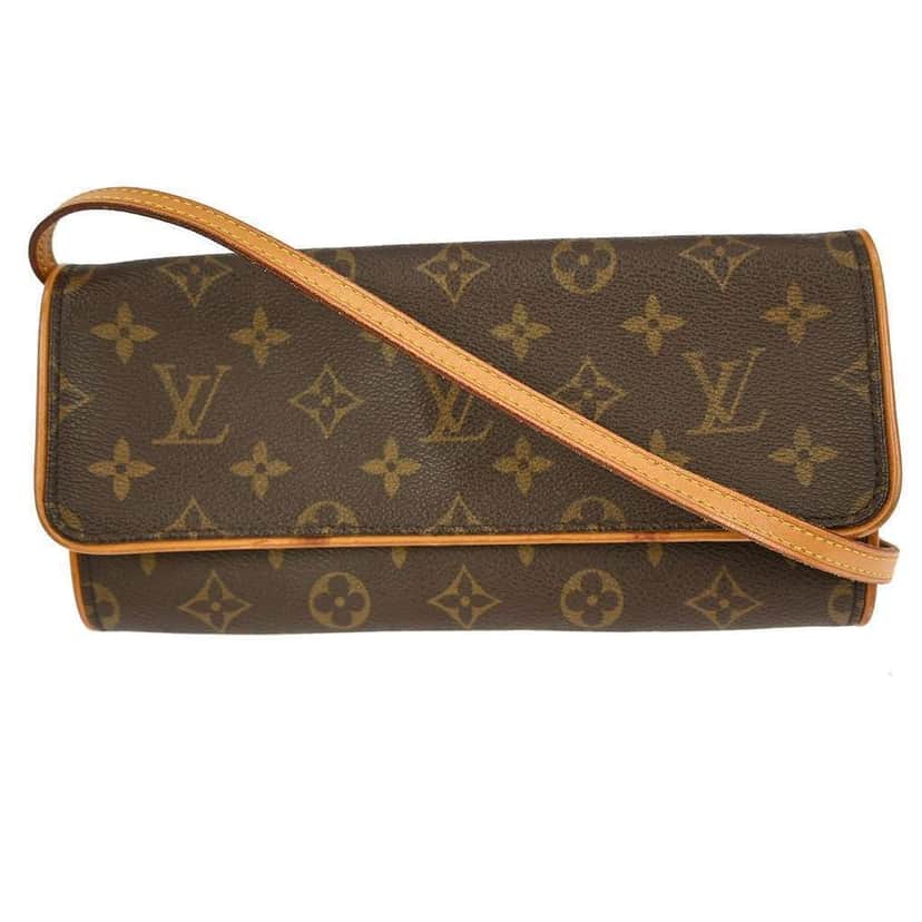 Louis Vuitton Twin Handbag Brown Canvas Fair condition - Front View
