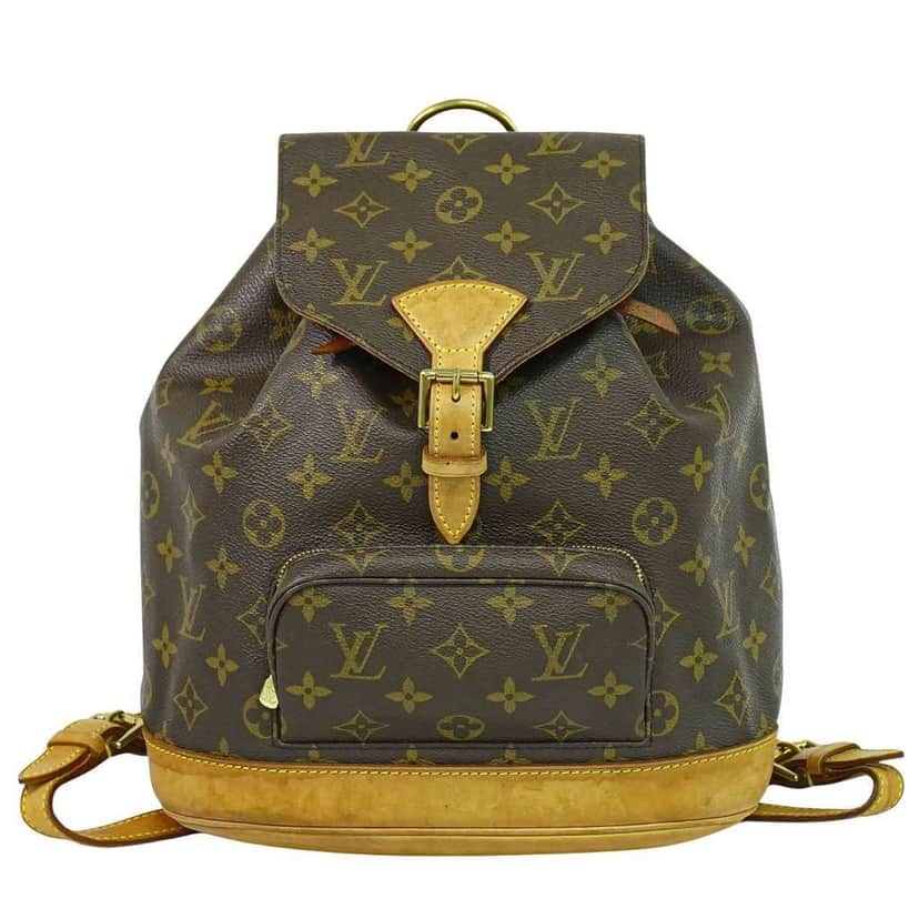Louis Vuitton Vintage Montsouris Backpack Brown Canvas Fair condition - Front View