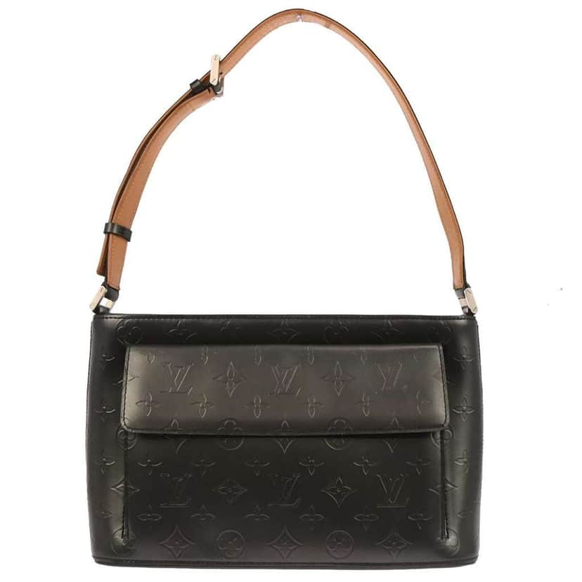 Louis Vuitton Mat Allston Handbag Black Good condition - Front View