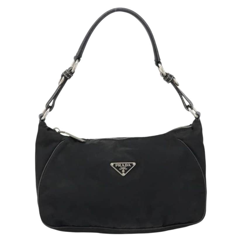 Prada Vintage Shoulder Bag Black Fair condition - Front View