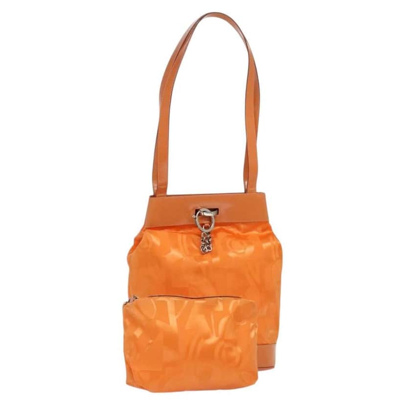 Salvatore Ferragamo Vintage Shoulder Bag Orange Good condition - Front View