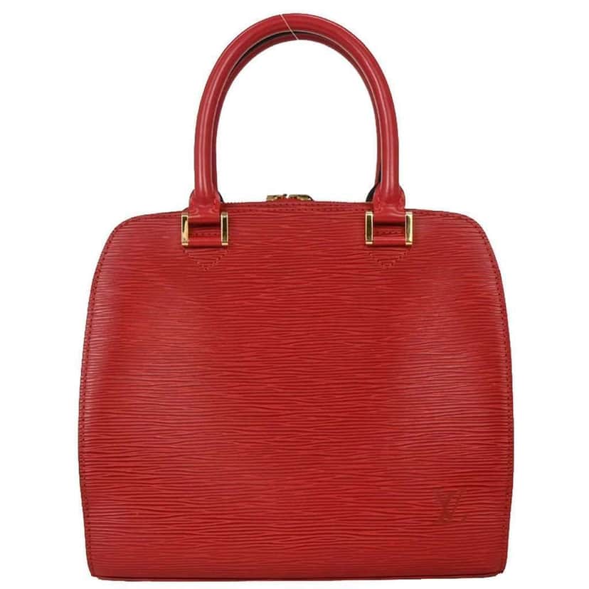 Louis Vuitton Pont Neuf Handbag Red Leather Good condition - Front View