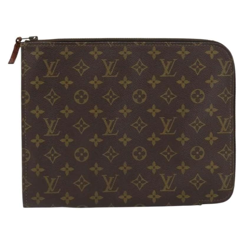 Louis Vuitton Poche Documents Brown Canvas Good condition - Front View