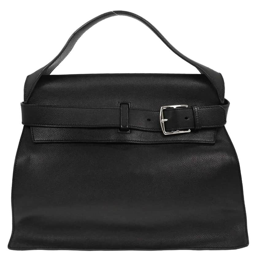 Hermès Etribelt Bag Black Leather Good condition - Front View