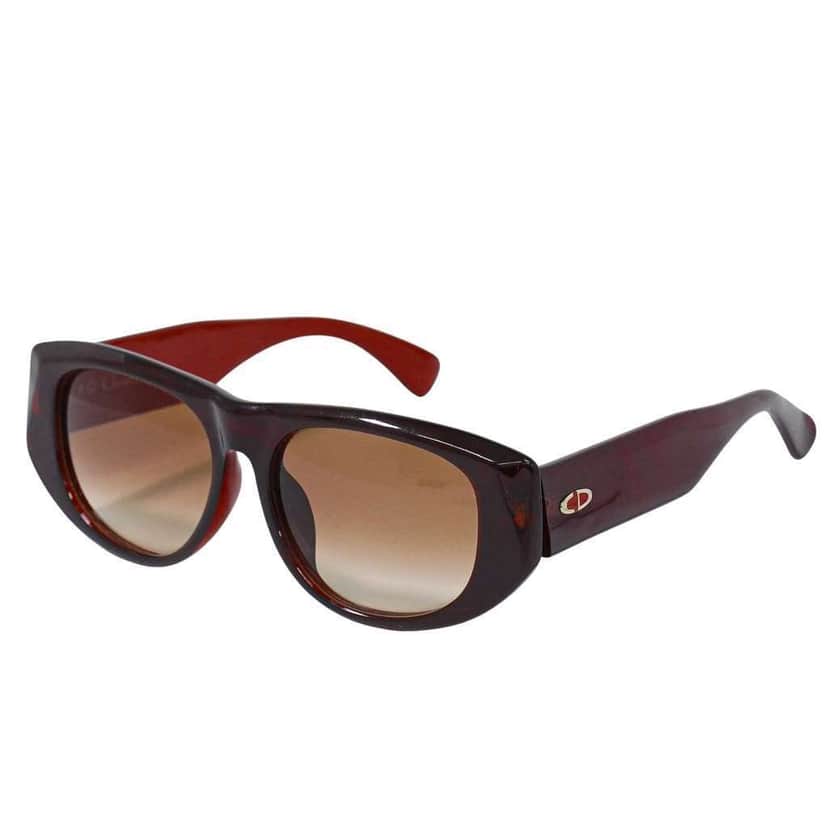 Christian Dior Logo CD Sunglasses Red Plastic Good condition - Front View