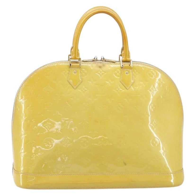 Louis Vuitton Alma Handbag Yellow Good condition - Front View
