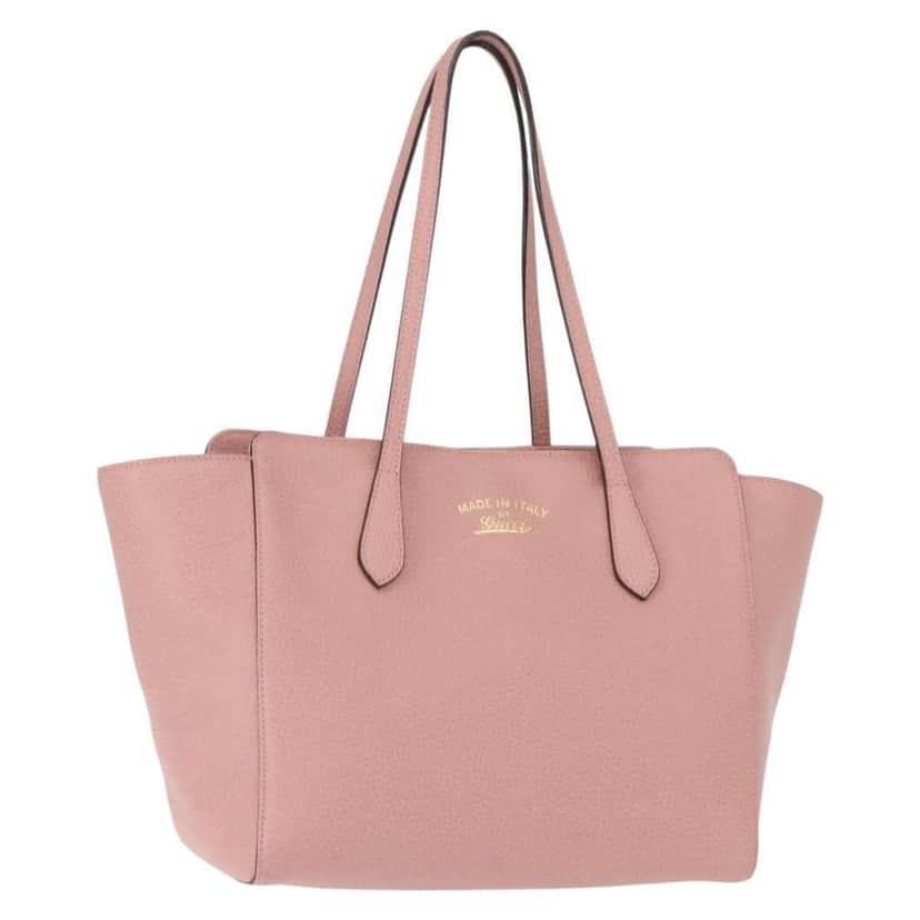 Gucci Swing Tote Pink Leather Good condition - Front View