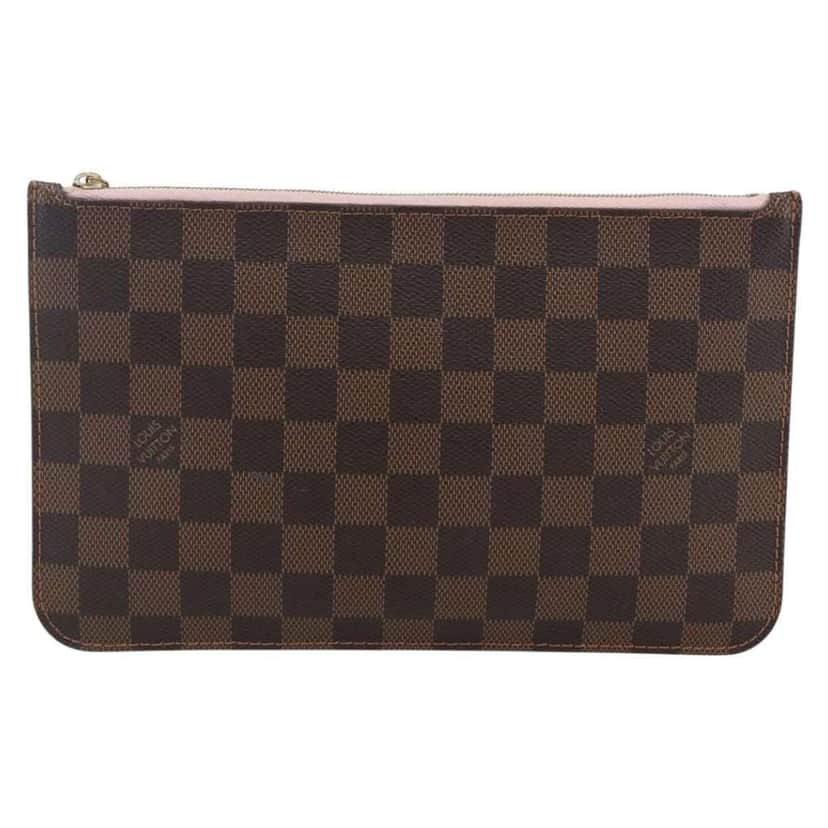 Louis Vuitton Neverfull Pochette Brown Canvas Good condition - Front View