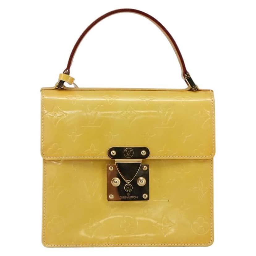 Louis Vuitton Spring Street NM Handbag Yellow Fair condition - Front View