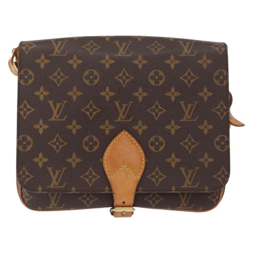 Louis Vuitton Cartouchiere Handbag Brown Canvas Good condition - Front View