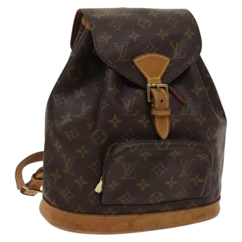 Louis Vuitton Vintage Montsouris Backpack Brown Canvas Good condition - Front View