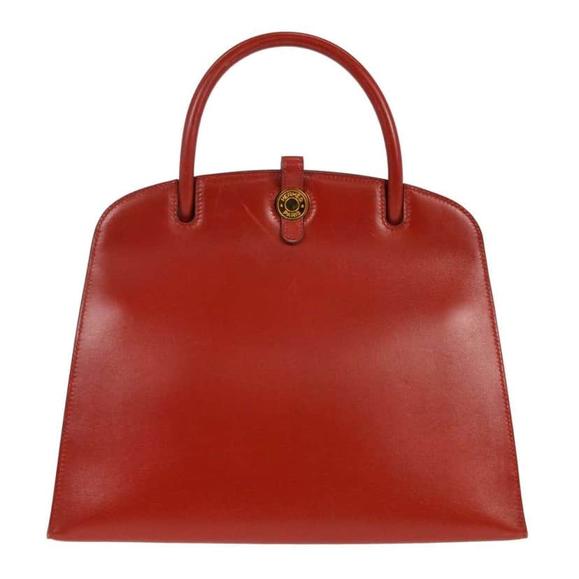 Hermès Dalvy Bag Red Leather Good condition - Front View