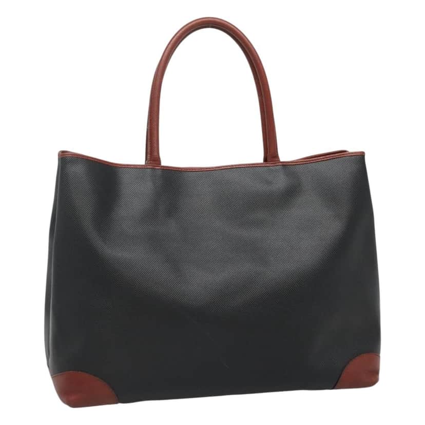 Bottega Veneta Marco Polo Tote Black Canvas Good condition - Front View