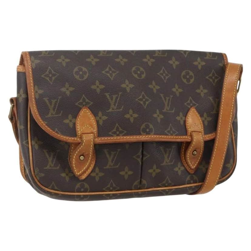 Louis Vuitton Sac Gibeciere Messenger Bag Brown Canvas Good condition - Front View