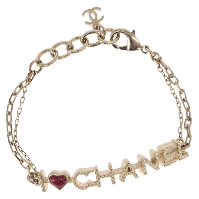 Chanel I Love Chanel Bracelet Gold Metal Good condition - Front View