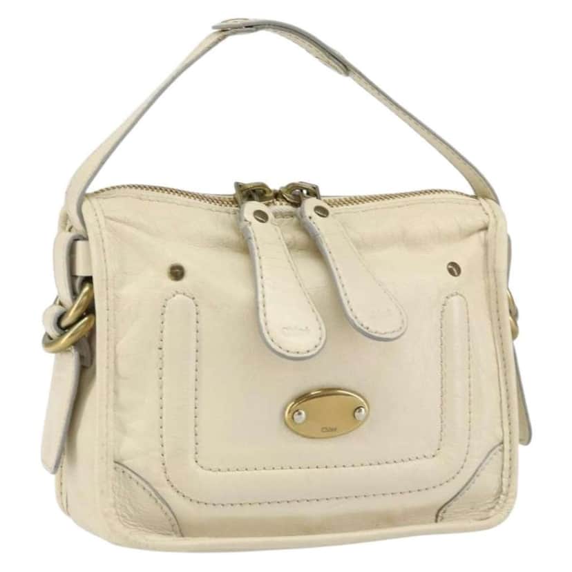 Chloe Vintage handbag White Leather Good condition - Front View