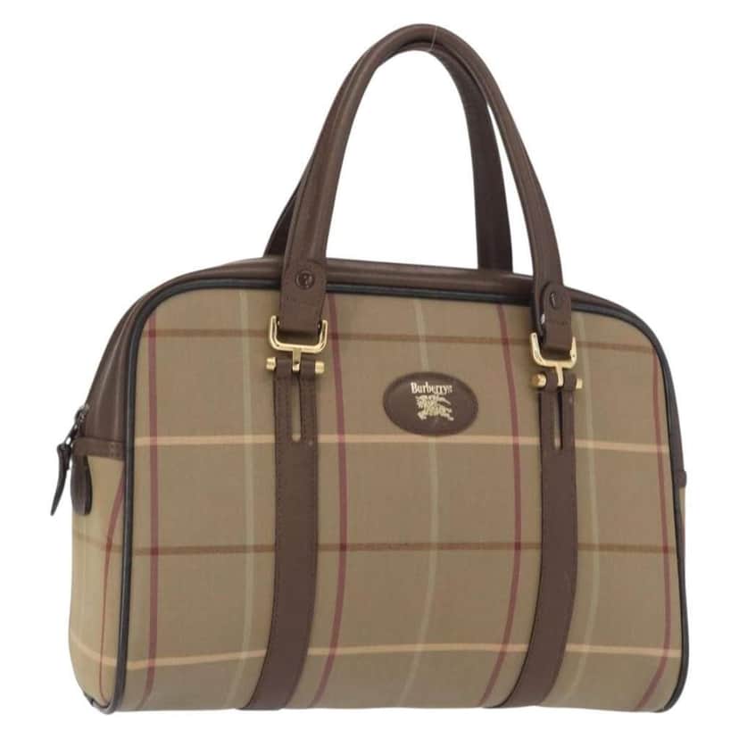 Burberry Nova Handbag Beige Canvas Good condition - Front View