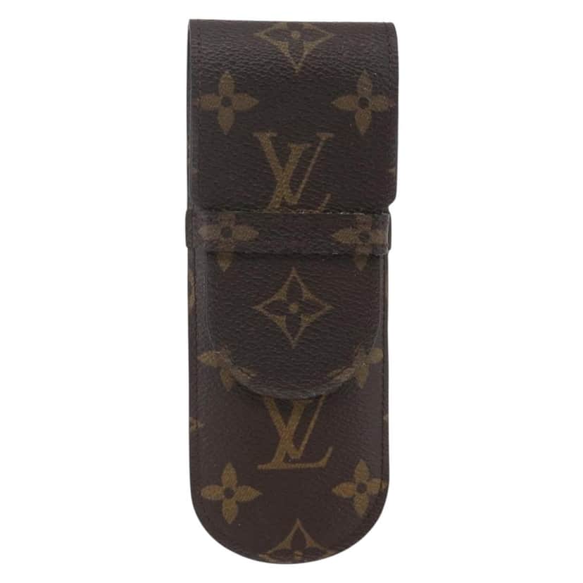 Louis Vuitton Etui à stylo Brown Canvas Good condition - Front View