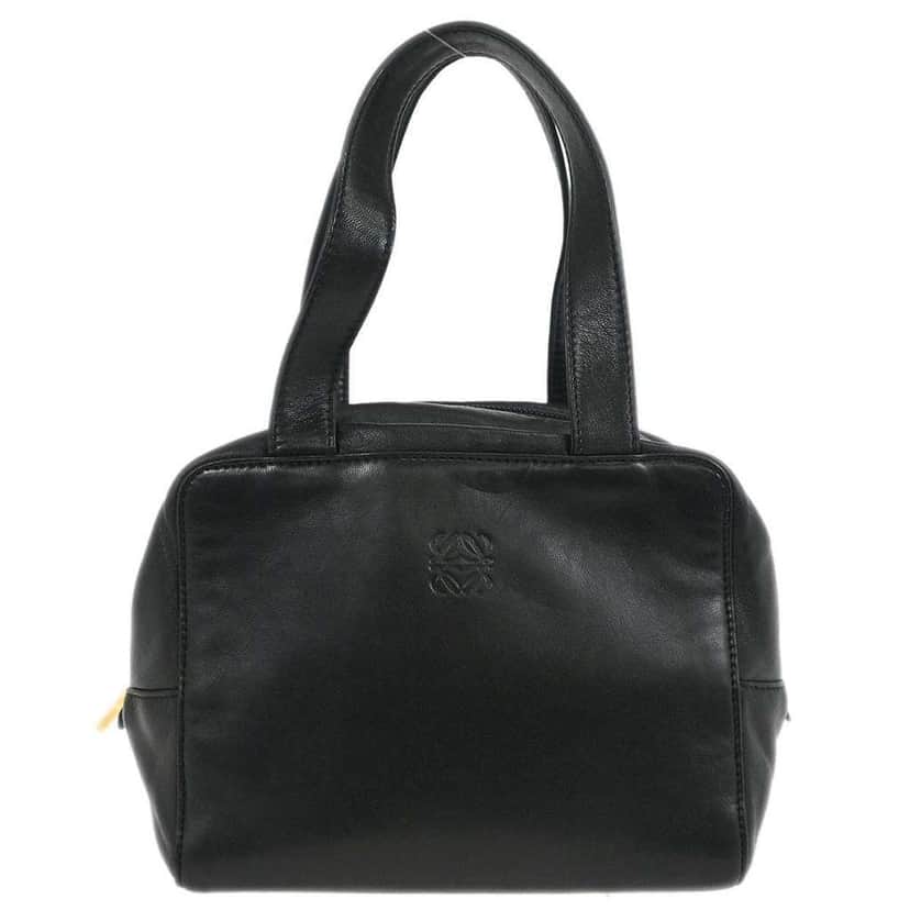 Loewe Anagram handbag Black Leather Good condition - Front View