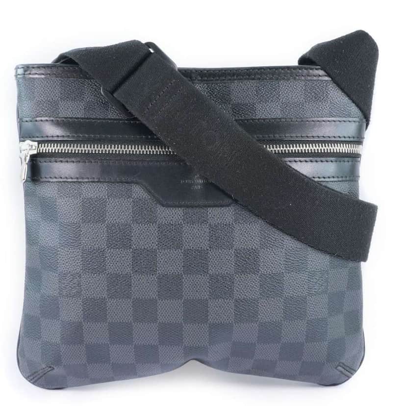 Louis Vuitton Thomas Handbag Black Canvas Good condition - Front View