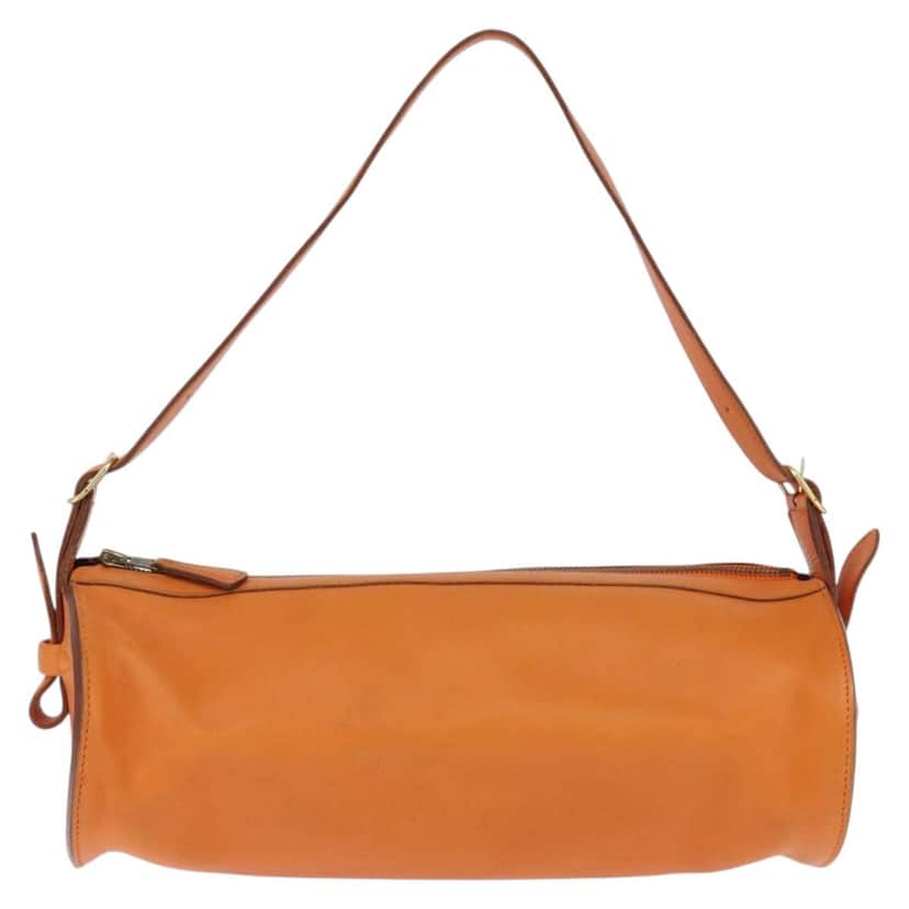 Hermès Sac Doremi Bag Orange Leather Good condition - Front View
