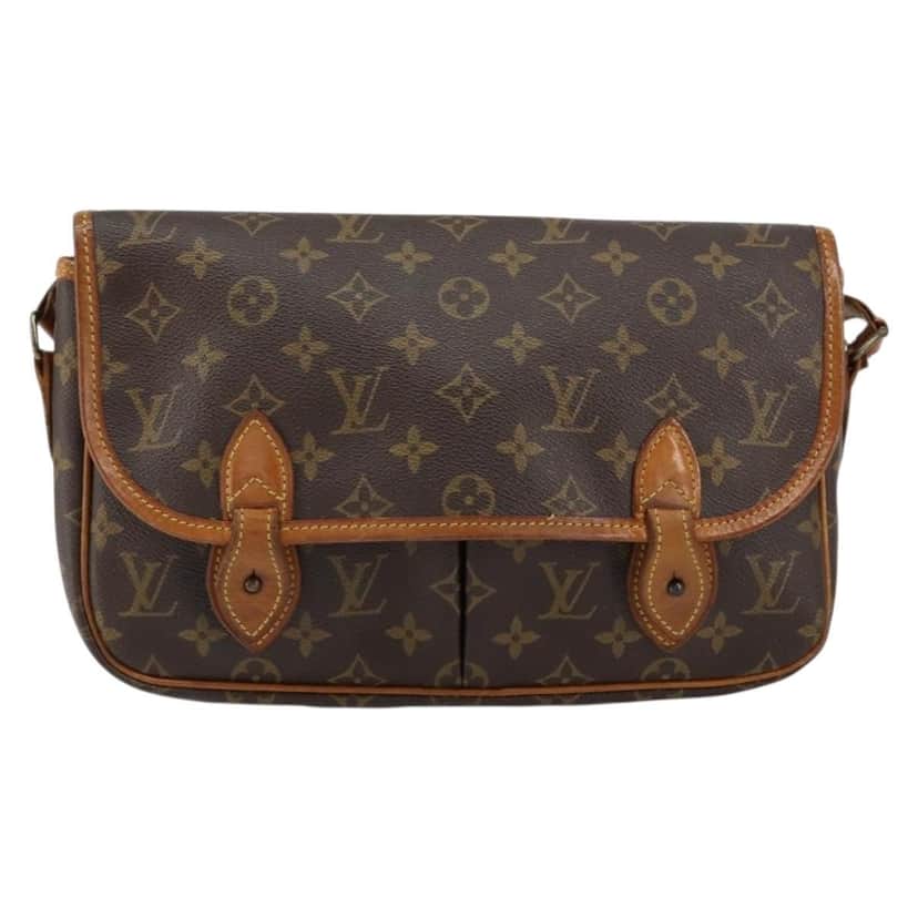 Louis Vuitton Sac Gibeciere Messenger Bag Brown Canvas Good condition - Front View