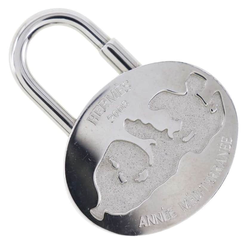 Hermès Annee Mediterranee Cadena Charm Necklace Metal and Silver Metal Good condition - Front View