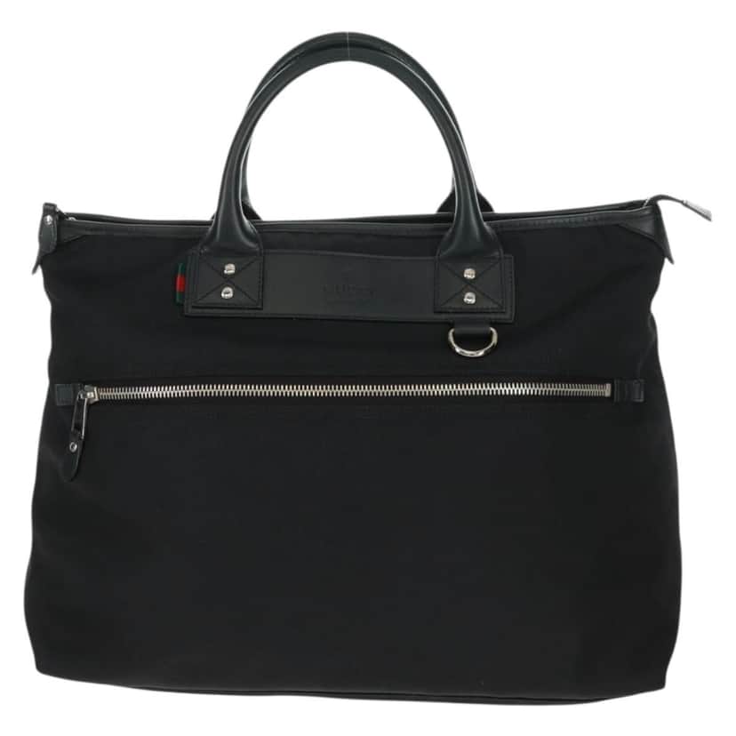 Gucci Signature Web Loop Tote Black Good condition - Front View