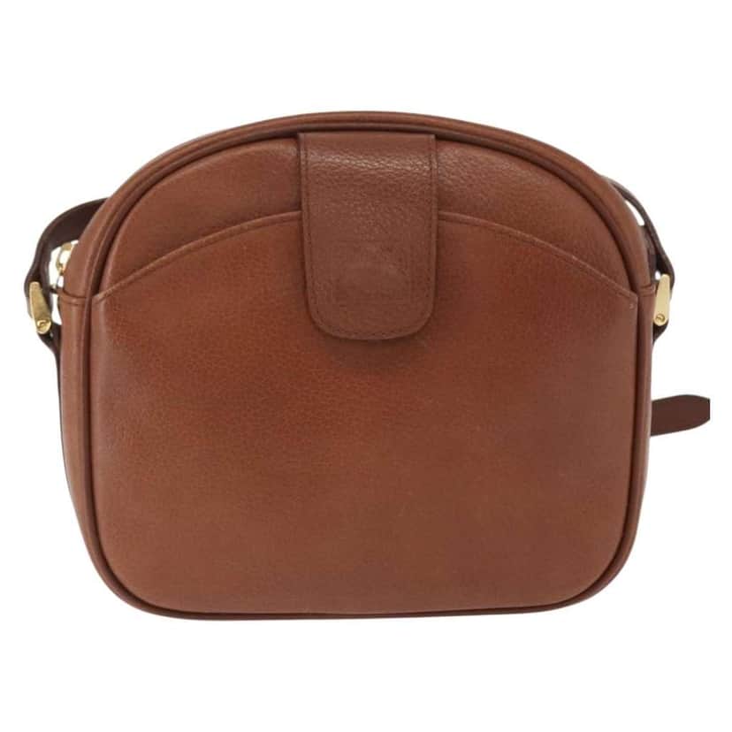 Burberry Vintage Shoulder Bag Brown Leather Good condition - Front View