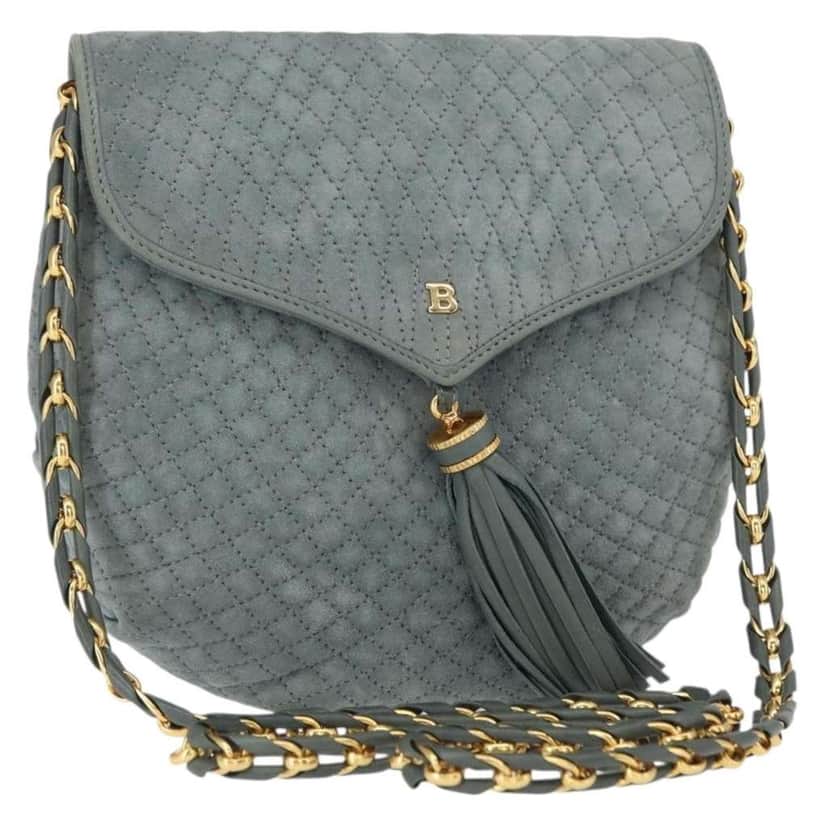 Bally Vintage Chain Shoulder Bag Other Suede Good condition - Front View
