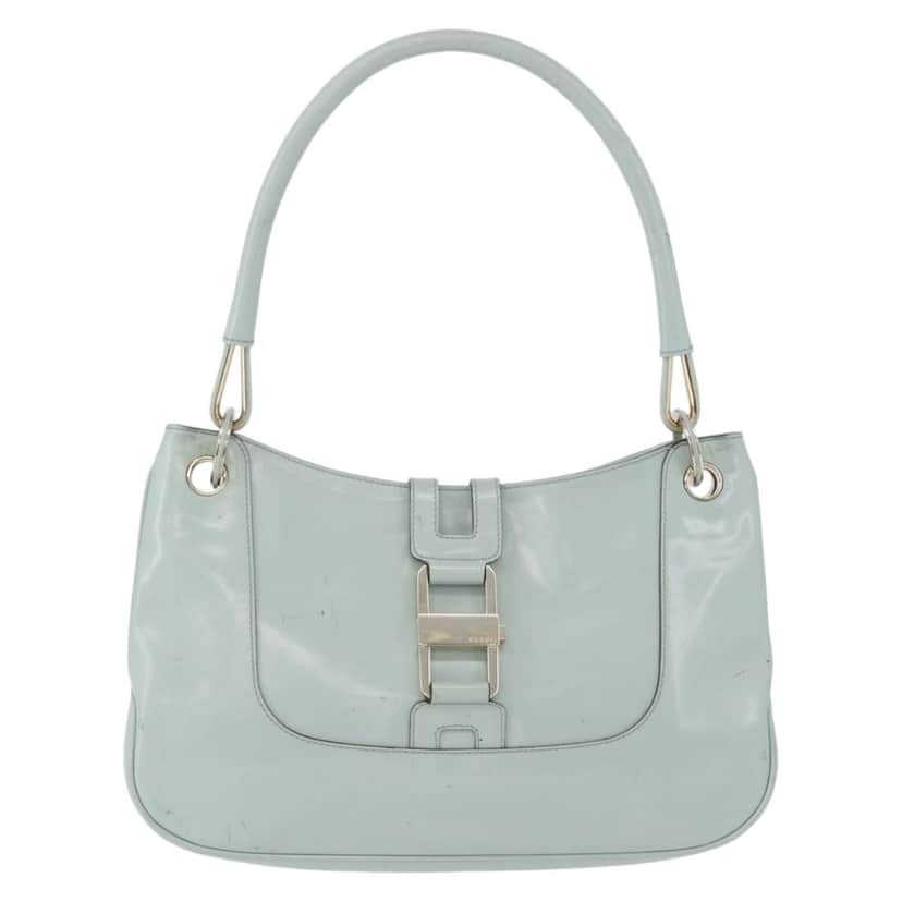Gucci Jackie 1961 Hobo Blue Leather Fair condition - Front View