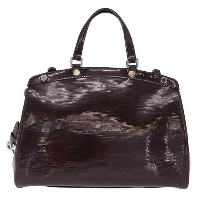 Louis Vuitton Brea Handbag Purple Leather Good condition - Front View