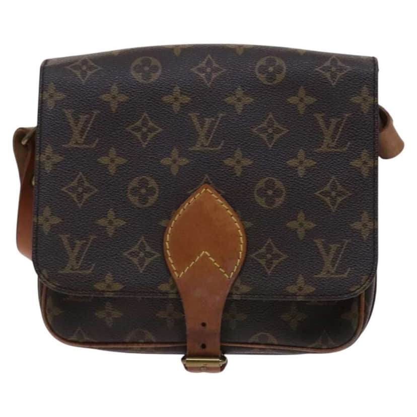Louis Vuitton Cartouchiere Handbag Brown Canvas Fair condition - Front View