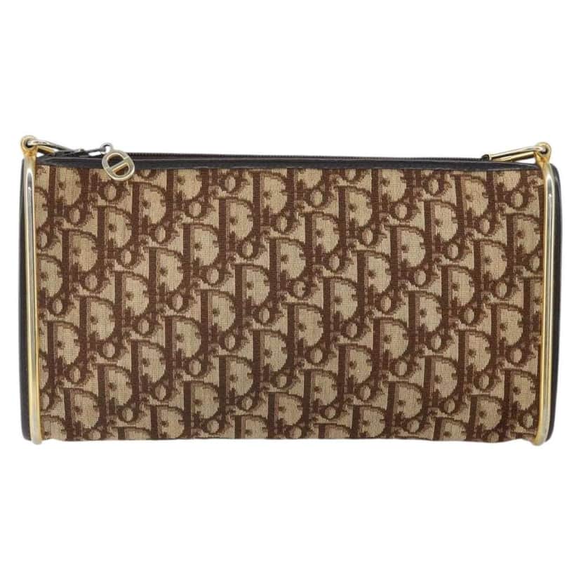 Christian Dior Trotter shoulder bag Brown Canvas Good condition - Front View