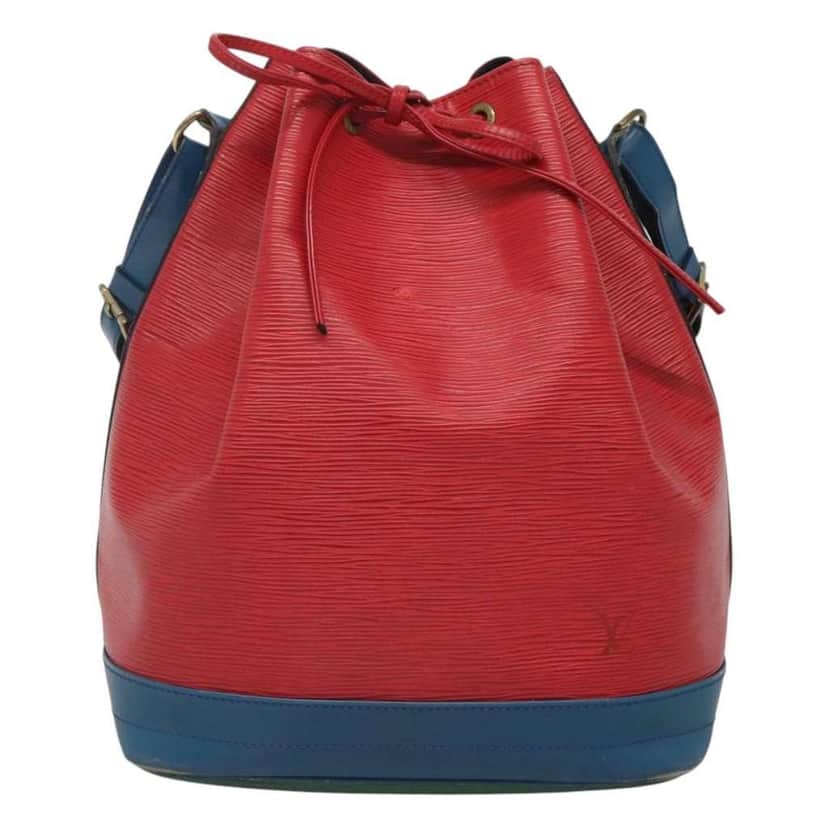 Louis Vuitton Tricolor Noe Handbag Red Leather Fair condition - Front View