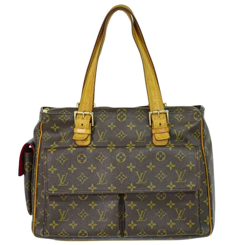 Louis Vuitton Multipli Cite Handbag Brown Canvas Good condition - Front View