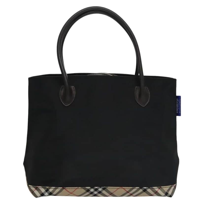 Burberry Blue Label Tote Bag Black Good condition - Front View